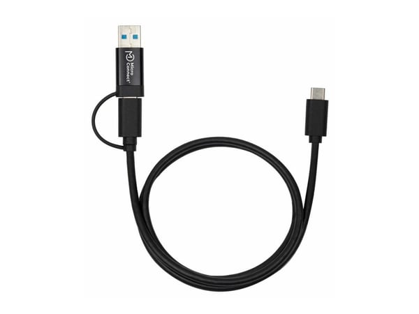 Microconnect USB3.1CCA1, 1 m, USB C, USB C, USB 3.2 Gen 1 (3.1 Gen 1), 10000 Mbit/s, Sort