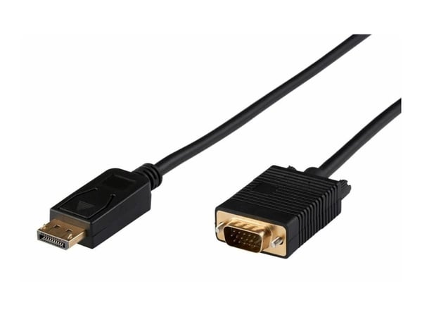 Microconnect DP-VGA-MM-200, 2 m, DisplayPort, VGA (D-Sub), Uros, Uros, Kulta