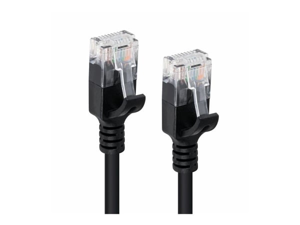 MicroConnect - Nettverkskabel - RJ-45 (hann) til RJ-45 (hann) - 3 m - UTP - CAT 6 - uten hindringer, flertrådet - svart