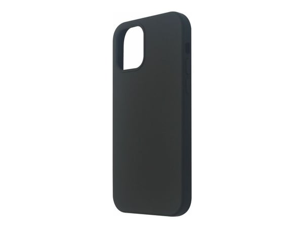 eSTUFF Infinite Riga - Bagsidecover til mobiltelefon - polykarbonat, 100% genbrugssilicone - sort - for Apple iPhone 12, 12 Pro