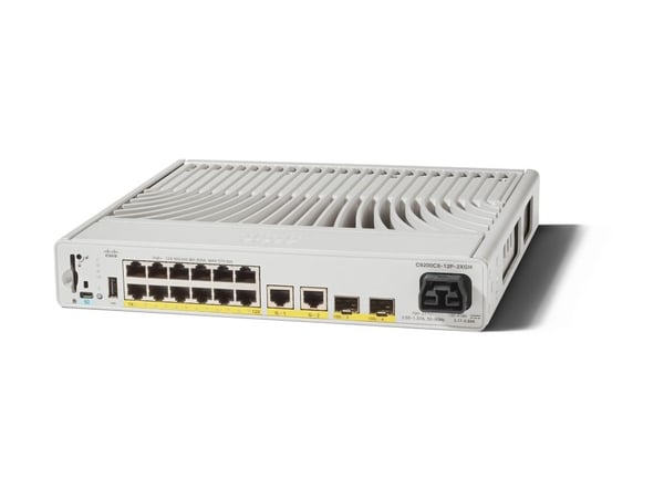 Cisco C9200CX-12P-2XGH-E, Hallittu, Gigabit Ethernet (10/100/1000), Power over Ethernet -tuki, Telineasennus