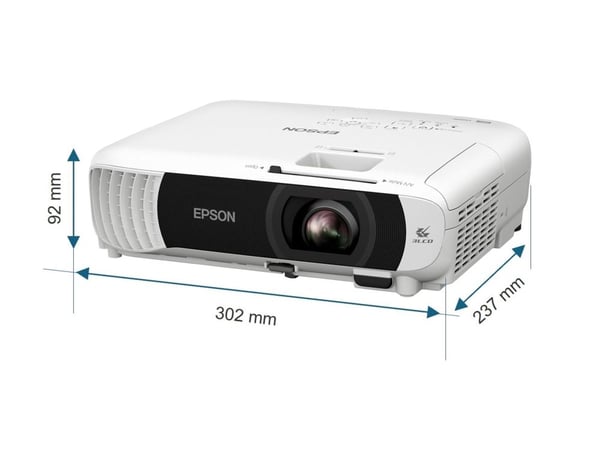 Epson EB-W55 - 3 LCD-projektor - portabel - 4000 lumen (hvit) - 4000 lumen (farge) - WXGA (1280 x 800) - 16:10 - 802.11n trådløs / Miracast - hvit