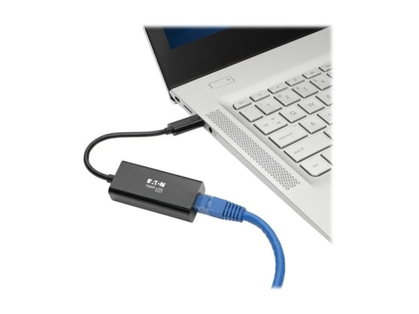 Eaton Tripp Lite Series USB C to Gigabit Ethernet Adapter USB Type C to Gbe 10/100/1000 - Nettverksadapter - USB-C 3.1 - Gigabit Ethernet - svart