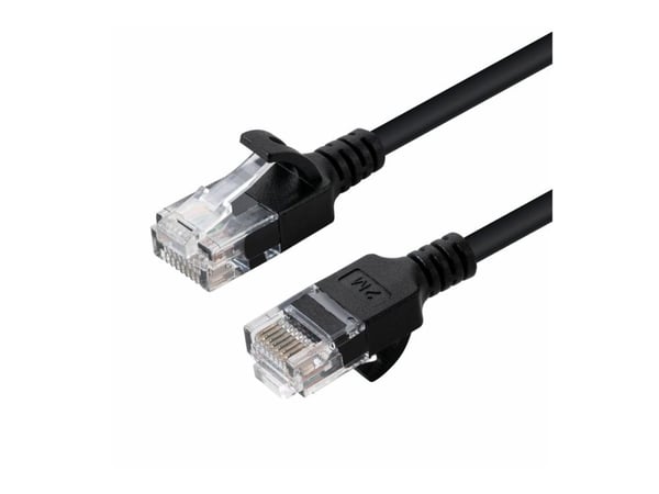 MicroConnect - Nettverkskabel - RJ-45 (hann) til RJ-45 (hann) - 3 m - UTP - CAT 6 - uten hindringer, flertrådet - svart