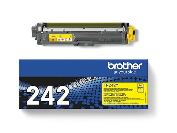 Brother TN242Y - Gul - original - tonerkassett - för Brother DCP-9017, DCP-9022, HL-3142, HL-3152, HL-3172, MFC-9142, MFC-9332, MFC-9342