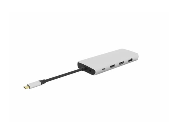 eSTUFF Single USB-C Dock - Dokkingstasjon - USB-C 3.2 Gen 1 - VGA, HDMI - 1GbE