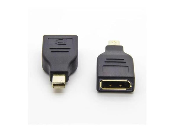 MicroConnect - DisplayPort-adapter - Mini DisplayPort (hann) til DisplayPort (hunn) - DisplayPort 1.2 - 4 K 30 Hz (3840 x 2160) støtte - svart