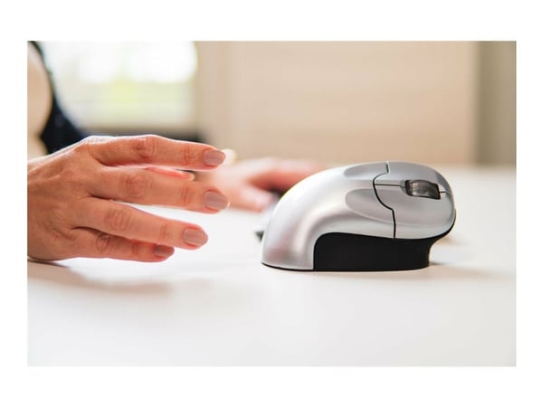 BakkerElkhuizen Grip Mouse - Mus - optisk - 3 knapper - trådløs - USB trådløs mottaker