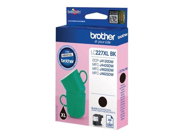 Brother LC227XLBK, 1200 sivua, 1 kpl, Kertapakkaus
