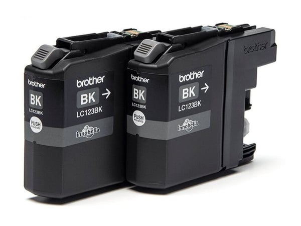 Brother LC123BKBP2, 600 sivua, 2 kpl, Kaksoispakkaus