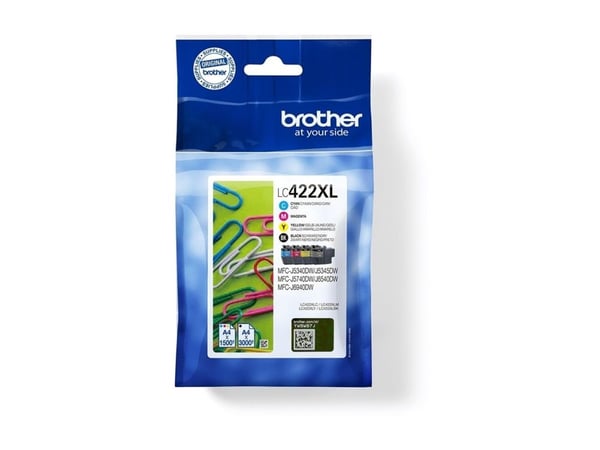 Brother LC422XL - 4 pakker - sort, gul, cyan, magenta - original - blækpatron - for Brother MFC-J5340DW, MFC-J5345DW, MFC-J5740DW, MFC-J6540DW, MFC...