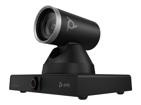 HP Poly Studio E60 - Konferansekamera - PTZ - farge - 2 x 8 MP - 3840 x 2160 - 4K UHD (3840 x 2160), 2160p - lyd - LAN - USB 3.0 - DC 12 V / PoE Pluss