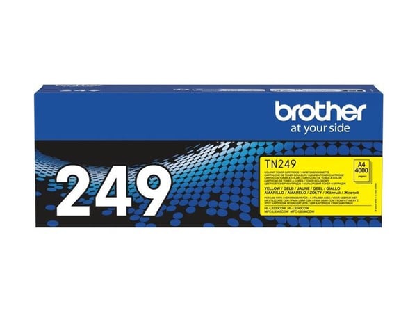 Brother TN-249Y, 4000 sivua, Keltainen, 1 kpl