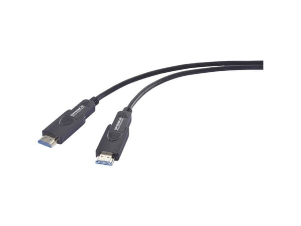 SpeaKa Professional fiberoptisk HDMI-tilkoblingskabel HDMI-A-plugg HDMI-Micro-D (SP-13597808)