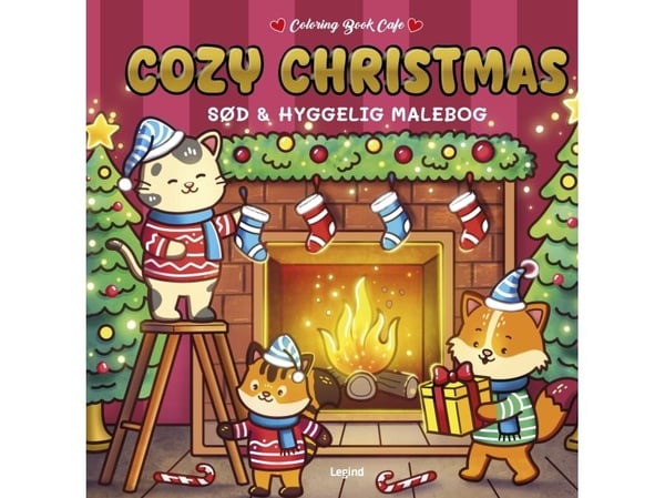 Malebog: Koselig jul - DeLuxe - Koselig fargelegging | Malebokkafé | Språk: Dansk