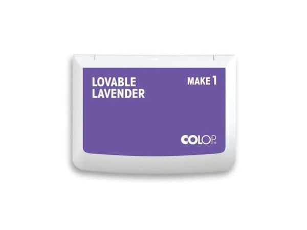 Colop Make 1, Purppura, Laventeli, Valkoinen, 1 kpl, 90 x 50 mm, Ei sukupuolirajoitusta, REACH Colop Make 1, Purppura, Laventeli, Valkoinen, 1 kpl, 90 x 50 mm, Ei sukupuolirajoitusta, REACH