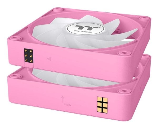 Thermaltake CT140 EX Reverse ARGB Sync PC, Vifte, 14 cm, 500 RPM, 1800 RPM, Rosa