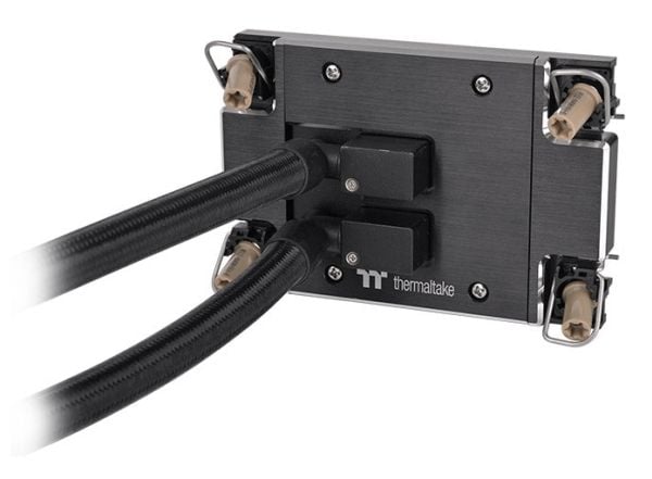 Thermaltake AW360 - Væskekjølesystem for prosessor - Radiatorstørrelse: 360 mm - (for: LGA4677, SP6, sTR5) - forniklet kobbersokkel - 120 mm - svart