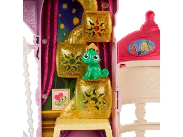 Disney Princess Pet Palace-lekesett med 7 lekeområder, 3 dyrevenner og mer enn 20 møbel- og tilbehørsdeler, 3 år, Gutt/Jente, 516 mm, 1,39 kg, Fler...
