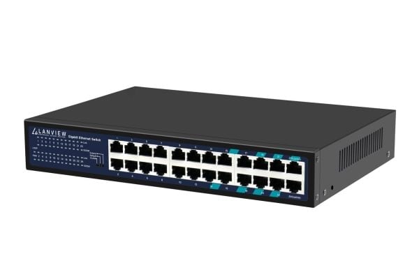 Lanview - Switch - smart - 24 x 10/100/1000 - stasjonær, rackmonterbar