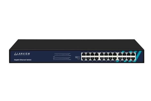 Lanview - Switch - smart - 24 x 10/100/1000 - stasjonær, rackmonterbar