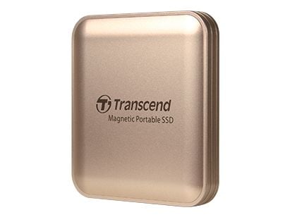 Transcend ESD420 - SSD - 2 TB - ekstern (bærbar) - USB 3.2 Gen 2x2 (USB-C kontakt) - gullchampagne