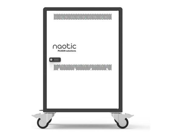 Naotic - Vogn (lade og sikre) - for 20 enheter - USB-C / USB-A PD 45W - låsbar - utgang: 220 - 240 V