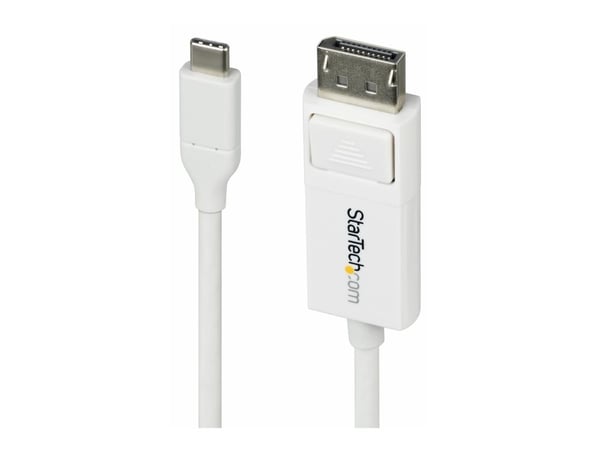 StarTech 6.6ft (2m) USB C to DisplayPort 1.2 Cable, Bidirectional - DisplayPort-kabel - USB-C (hann) til DisplayPort (hann) - Displayport 1.2/Thund...