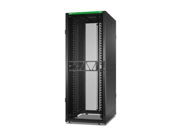 APC NetShelter SX - Rack skap - 1991 H x 750W x 1070D mm, med sider - står på gulv - svart - 42U - 19" - TAA-samsvar