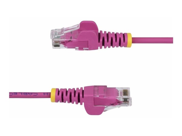 Startech 1.5m Pink Slim CAT6 Ethernet Cable, Snagless, 28AWG, LSZH - Koblingskabel - RJ-45 (hann) til RJ-45 (hann) - 1.5 m - 3.6 mm - UTP - CAT 5/5...