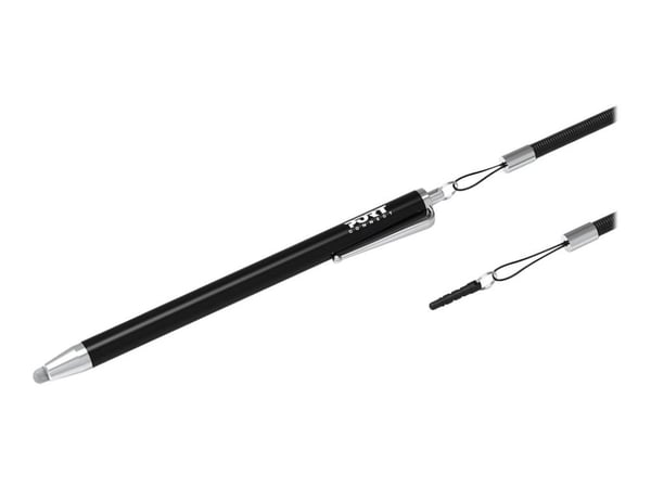 PORT Designs - Stylus for mobiltelefon, nettbrett, bærbar - med fjærkabel