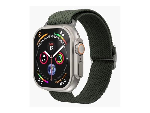 Vonmählen - Sløyfe for smart armbåndsur - oliven - for Apple Watch Hermès Series 9, SE 3, Series 10, Series 11, Series 9, Ultra 2, Ultra 3