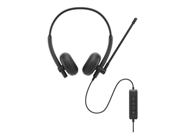 Dell Wired Headset WH125 - Hodesett - on-ear - kablet - USB-A - svart