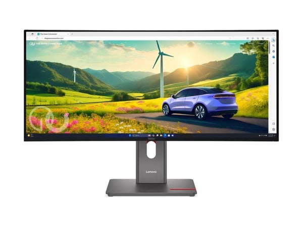 Lenovo ThinkVision P34WD-40 - LED-skjerm - kurvet - 34" - 3440 x 1440 @ 120 Hz - IPS - 350 cd/m² - 2000:1 - DisplayHDR 10 - 4 ms - HDMI, DisplayPor...