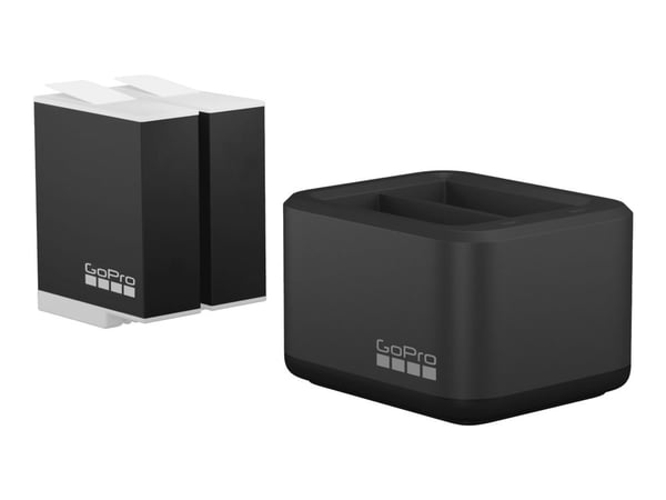 GoPro Dual - USB-batterilader - enduro + batteri 2 x - Li-Ion - 1720 mAh - 2 x batterier lader - 2 utgangskontakter (batterikobler)