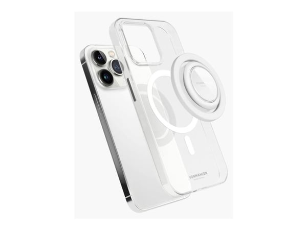 Vonmählen Backflip Mag, Greb, Hvid, ABS, Polykarbonat (PC), Polymethylmethacrylat (PMMA), Silikon, Apple, iPhone 12, 13, 14, 15 series, 1 stk.