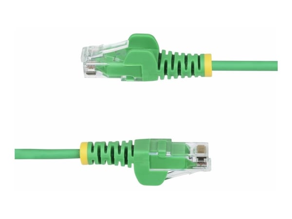 Startech 2m Green Slim CAT6 Ethernet Cable, Snagless, 28AWG, LSZH - Koblingskabel - RJ-45 (hann) til RJ-45 (hann) - 2 m - 3.6 mm - UTP - CAT 5/5e/6...