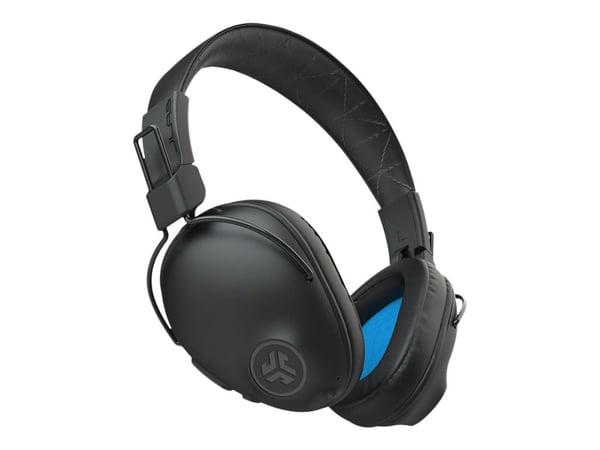 JLab Studio Pro - Hodetelefoner med mikrofon - full størrelse - Bluetooth - trådløs, kablet - aktiv støydemping - 3,5 mm jakk - svart
