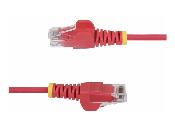 Startech 1m Red Slim CAT6 Ethernet Cable, Snagless, 28AWG, LSZH - Koblingskabel - RJ-45 (hann) til RJ-45 (hann) - 1 m - 3.6 mm - UTP - CAT 5/5e/6 -...