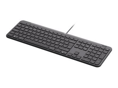 Logitech Signature Slim Wired K620 for Business - Tangentbord - USB-C - QWERTY - Dansk/Norsk/Svensk/Finsk - grafit
