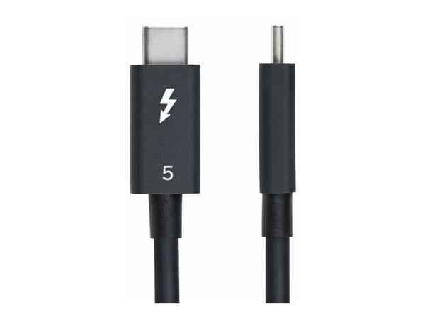 StarTech 3ft (1m) Thunderbolt 5 Cable, 80Gbps/120Gbps, Certified - Thunderbolt-kabel - Thunderbolt 5 (hann) til Thunderbolt 5 (hann) - USB4 / Thund...