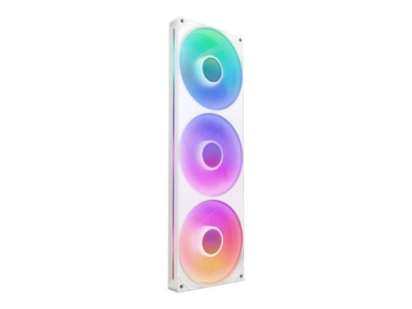 NZXT F Series F420 RGB Core - Enkeltramme vifte enhet - 420mm - 140 mm - matt hvit