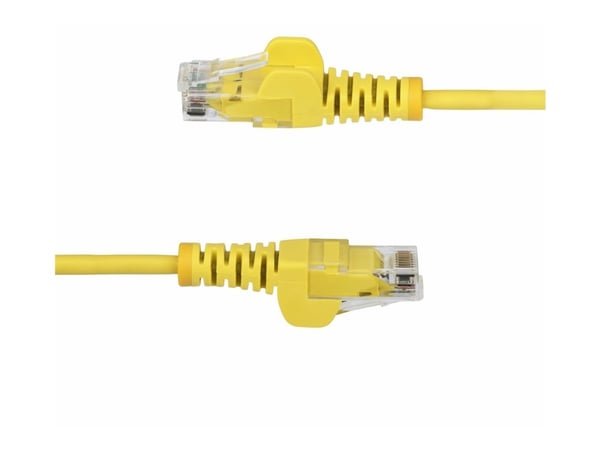 Startech 5m Yellow Slim CAT6 Ethernet Cable, Snagless, 28AWG, LSZH - Koblingskabel - RJ-45 (hann) til RJ-45 (hann) - 5 m - 3.6 mm - UTP - CAT 5/5e/...