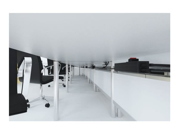 DELTACO OFFICE -pöydänalainen pistorasia, 4 pistorasiaa, GST18-päätepistoke, 1 tuuman 2 ulostuloa / GT-1204 / 1902247