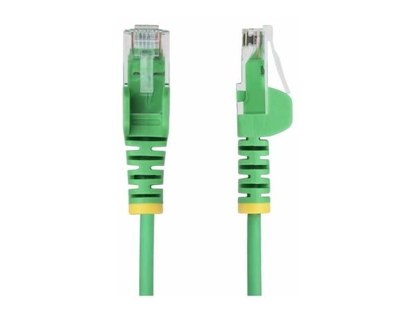 Startech 15m Green Slim CAT6 Ethernet Cable, Snagless, 28AWG, LSZH - Koblingskabel - RJ-45 (hann) til RJ-45 (hann) - 15 m - 3.6 mm - UTP - CAT 5/5e...