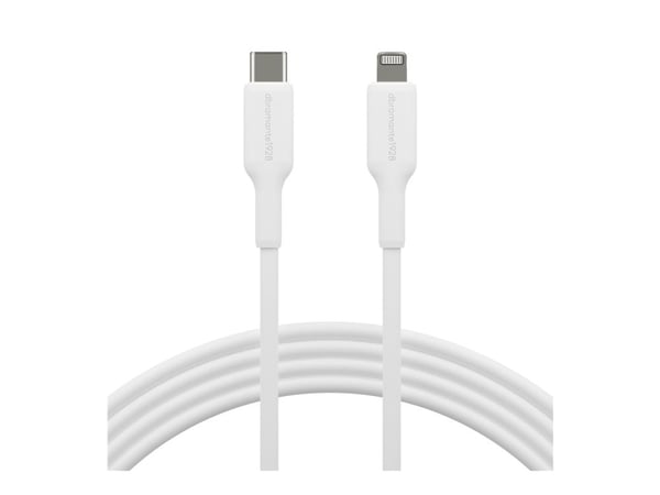 dbramante1928 re-charge - Lightning-kabel - USB-C hann til Lightning hann - 2 m - hvit