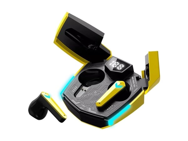 Canyon DoubleBee GTWS-2 - True wireless-hodetelefoner med mikrofon - i øret - Bluetooth - gul