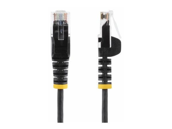 Startech 7m Black Slim CAT6 Ethernet Cable, Snagless, 28AWG, LSZH - Koblingskabel - RJ-45 (hann) til RJ-45 (hann) - 7 m - 3.6 mm - UTP - CAT 5/5e/6...