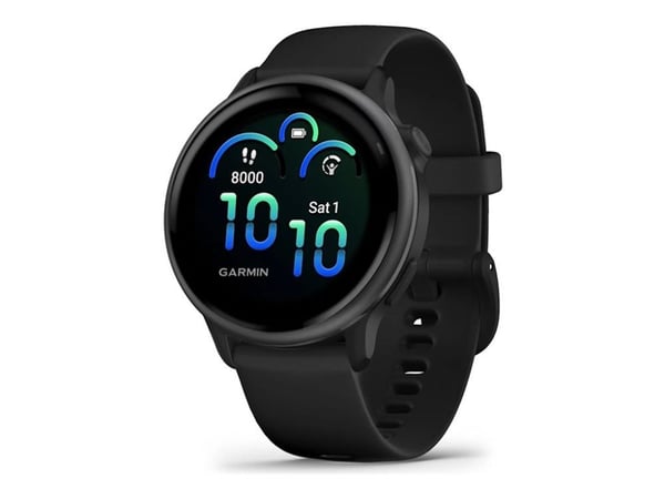 Garmin vívoactive 6 - 42 mm - skiffer - smart klocka med band - silikon - svart - handledsstorlek: 125-190 mm - display 1.2" - 8 GB - Bluetooth, AN...