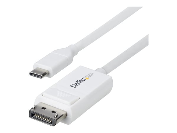 StarTech 6.6ft (2m) USB C to DisplayPort 1.2 Cable, Bidirectional - DisplayPort-kabel - USB-C (hann) til DisplayPort (hann) - Displayport 1.2/Thund...